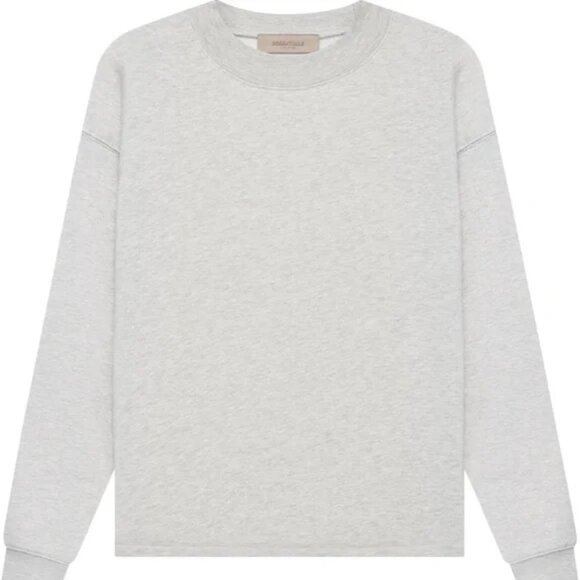 FEAR OF GOD Essentials Relaxed Crewneck - Light Oatmeal Spring 2022 - Picture 1 of 7